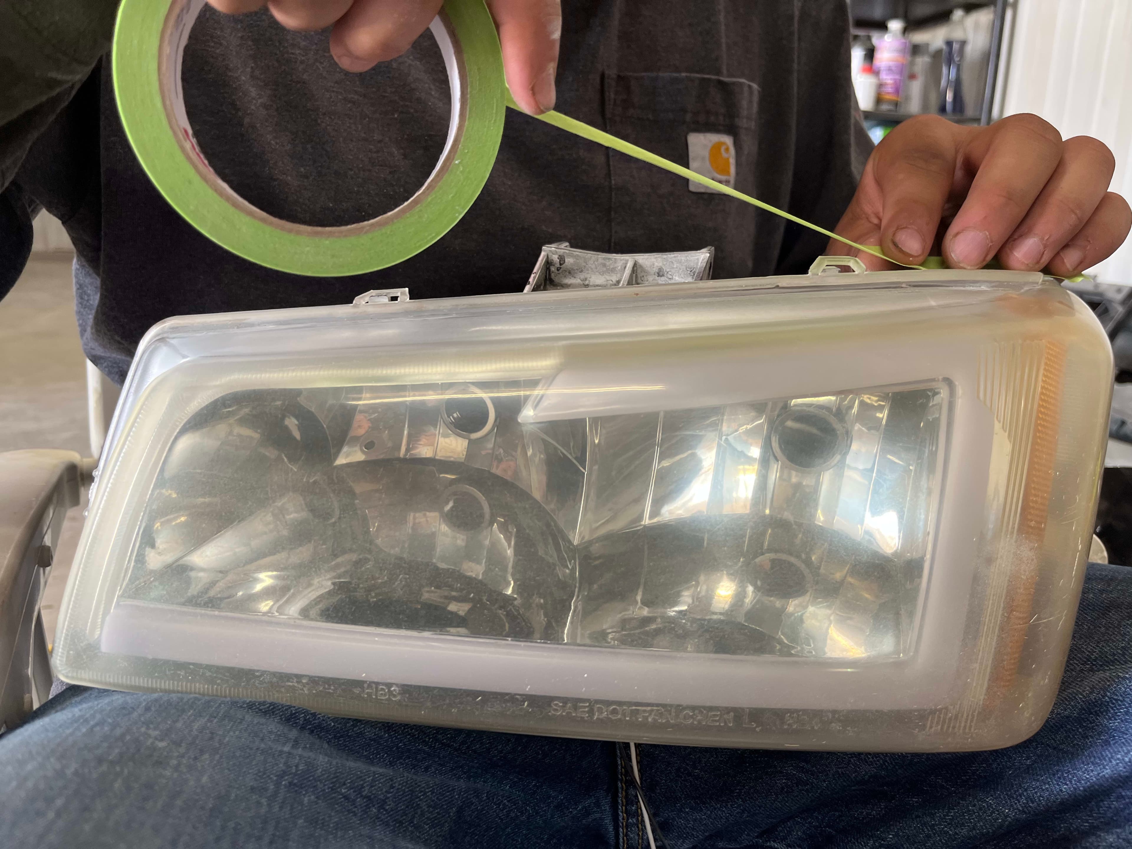 Chevy 1500 Headlight Restoration repair stage 3